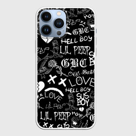 Чехол для iPhone 13 Pro Max с принтом LIL PEEP LOGOBOMBING | ЛИЛ ПИП в Екатеринбурге,  |  | lil peep | lil prince | pink | зарубежная музыка | лил пип | маленький принц