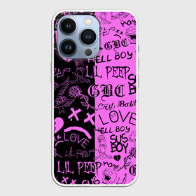 Чехол для iPhone 13 Pro с принтом LIL PEEP LOGOBOMBING BLACK PINK в Екатеринбурге,  |  | Тематика изображения на принте: lil peep | lil prince | pink | зарубежная музыка | лил пип | маленький принц