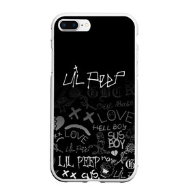 Чехол для iPhone 7Plus/8 Plus матовый с принтом LIL PEEP ЛИЛ ПИП в Екатеринбурге, Силикон | Область печати: задняя сторона чехла, без боковых панелей | cry dead smile | crybaby | lil peep | lil prince | pink | зарубежная музыка | лил пип | маленький принц