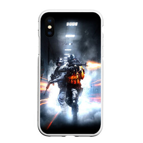 Чехол для iPhone XS Max матовый с принтом Battlefield в Екатеринбурге, Силикон | Область печати: задняя сторона чехла, без боковых панелей | battlefield | ea digital illusions ce | special forces | батлфилд | поле боя | шутер