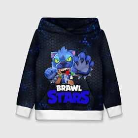 Детская толстовка 3D с принтом Brawl Stars Blue Hex в Екатеринбурге, 100% полиэстер | двухслойный капюшон со шнурком для регулировки, мягкие манжеты на рукавах и по низу толстовки, спереди карман-кенгуру с мягким внутренним слоем | brawl | brawl st | brawl stars | colt | dynamike | game | hex | leon | logo | mobo | poco | shelly | stars | бравл | динамайк | игра | игры | кольт | леон | лого | мобильные игры | надпись | поко | старс | шелли