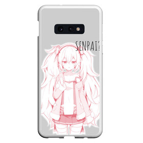 Чехол для Samsung S10E с принтом Kawaii loli anime в Екатеринбурге, Силикон | Область печати: задняя сторона чехла, без боковых панелей | Тематика изображения на принте: anime | loli | manga | pink | sempai | senpai | аниме | лоли | манга | розовый | семпай | тян