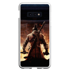 Чехол для Samsung S10E с принтом Sekiro shadows die twice в Екатеринбурге, Силикон | Область печати: задняя сторона чехла, без боковых панелей | Тематика изображения на принте: sekiro shadows die twice | дзу дай то вайсу | миядзаки | сэкиро сядо | тени умирают дважды