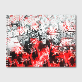 Альбом для рисования с принтом One-Punch Man Collage в Екатеринбурге, 100% бумага
 | матовая бумага, плотность 200 мг. | anime | comics | man | manga | one | punch | аниме | ванпанчмен | комикс | манга
