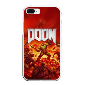 Чехол для iPhone 7Plus/8 Plus матовый с принтом DOOM в Екатеринбурге, Силикон | Область печати: задняя сторона чехла, без боковых панелей | doom | doom eternal | дум