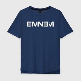 Мужская футболка хлопок Oversize с принтом EMINEM в Екатеринбурге, 100% хлопок | свободный крой, круглый ворот, “спинка” длиннее передней части | eminem | rap | маршалл | музыка | музыкант | песни | реп | рэп | рэпер | хип хоп | эминем