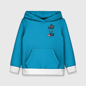 Детская толстовка 3D с принтом Как приручить дракона в Екатеринбурге, 100% полиэстер | двухслойный капюшон со шнурком для регулировки, мягкие манжеты на рукавах и по низу толстовки, спереди карман-кенгуру с мягким внутренним слоем | Тематика изображения на принте: dragon | how | to train | your | астрид | беззубик | викинги | всадник | гриммель | дневная | дракон | иккинг | как | ночная | олух | приручить | фурия | фэнтези