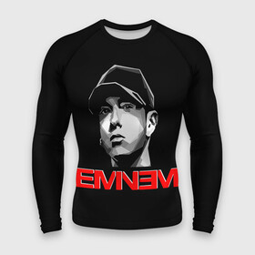 Мужской рашгард 3D с принтом Eminem в Екатеринбурге,  |  | eminem | evil | ken kaniff | marshall bruce mathers iii | mm | rap | slim shady | маршалл брюс мэтерс iii | рэп | рэп рок | хип хоп | хорроркор | эминем