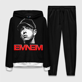 Женский костюм 3D (с толстовкой) с принтом Eminem в Екатеринбурге,  |  | eminem | evil | ken kaniff | marshall bruce mathers iii | mm | rap | slim shady | маршалл брюс мэтерс iii | рэп | рэп рок | хип хоп | хорроркор | эминем