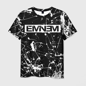 Мужская футболка 3D с принтом Eminem в Екатеринбурге, 100% полиэфир | прямой крой, круглый вырез горловины, длина до линии бедер | eminem | evil | ken kaniff | marshall bruce mathers iii | mm | rap | slim shady | маршалл брюс мэтерс iii | рэп | рэп рок | хип хоп | хорроркор | эминем