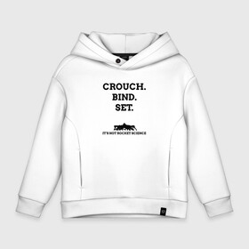 Детское худи Oversize хлопок с принтом Crouch. Bind. Set в Екатеринбурге, френч-терри — 70% хлопок, 30% полиэстер. Мягкий теплый начес внутри —100% хлопок | боковые карманы, эластичные манжеты и нижняя кромка, капюшон на магнитной кнопке | rugby | игроки | регби | сборная | спорт | футбол