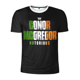 Мужская футболка 3D спортивная с принтом Conor McGregor в Екатеринбурге, 100% полиэстер с улучшенными характеристиками | приталенный силуэт, круглая горловина, широкие плечи, сужается к линии бедра | 