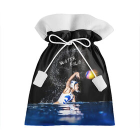 Подарочный 3D мешок с принтом Water polo в Екатеринбурге, 100% полиэстер | Размер: 29*39 см | Тематика изображения на принте: polo | water polo | вода | водное поло | водный спорт | плавание | пловец | поло | спорт