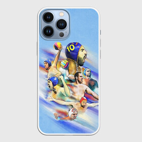 Чехол для iPhone 13 Pro Max с принтом Water polo players в Екатеринбурге,  |  | polo | water polo | вода | водное поло | водный спорт | плавание | пловец | поло | спорт