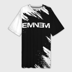 Платье-футболка 3D с принтом EMINEM в Екатеринбурге,  |  | eminem | rap | маршалл | музыка | музыкант | песни | реп | рэп | рэпер | хип хоп | эминем