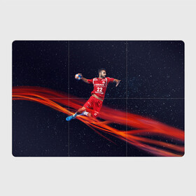 Магнитный плакат 3Х2 с принтом Гандболист в Екатеринбурге, Полимерный материал с магнитным слоем | 6 деталей размером 9*9 см | hand ball | handball | play | игра | игра в ганбол | игра с мячом | мяч | руки | футбол