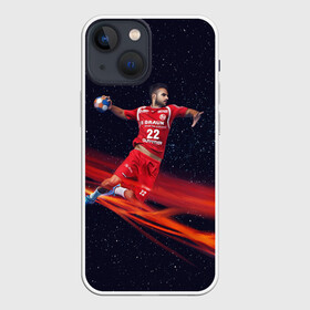 Чехол для iPhone 13 mini с принтом Гандболист в Екатеринбурге,  |  | Тематика изображения на принте: hand ball | handball | play | игра | игра в ганбол | игра с мячом | мяч | руки | футбол