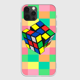 Чехол для iPhone 12 Pro Max с принтом Кубик Рубика в Екатеринбурге, Силикон |  | Тематика изображения на принте: игра | интеллект | куб | кубик | рубик | ум