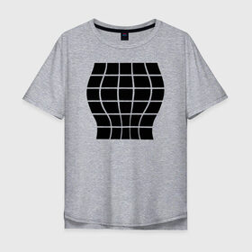 Мужская футболка хлопок Oversize с принтом Иллюзия большой груди в Екатеринбурге, 100% хлопок | свободный крой, круглый ворот, “спинка” длиннее передней части | 3d | 3д | для девушек | иллюзия | иллюзия большой груди | обманка | подарок | прикол