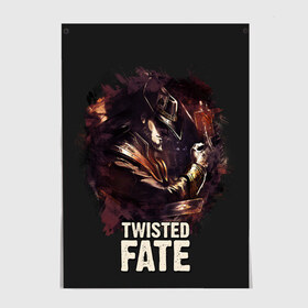 Постер с принтом Twisted Fate в Екатеринбурге, 100% бумага
 | бумага, плотность 150 мг. Матовая, но за счет высокого коэффициента гладкости имеет небольшой блеск и дает на свету блики, но в отличии от глянцевой бумаги не покрыта лаком | jinx | kda | league | lol | moba | pentakill | riot | rise | rus | skins | варвик | варус | воин | легенд | лига | лол | маг | стрелок | танк | чемпион