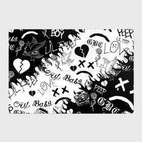 Магнитный плакат 3Х2 с принтом LIL PEEP | ЛИЛ ПИП в Екатеринбурге, Полимерный материал с магнитным слоем | 6 деталей размером 9*9 см | lil peep | lil prince | pink | зарубежная музыка | лил пип | маленький принц