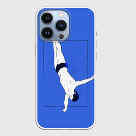 Чехол для iPhone 13 Pro с принтом Dive в Екатеринбурге,  |  | cliff diving | dive | diving | swimming | плавание | прыжки в воду | спорт