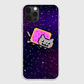 Чехол для iPhone 12 Pro с принтом Nyan Cat в Екатеринбурге, силикон | область печати: задняя сторона чехла, без боковых панелей | cat | meme | nyan cat | space | youtube | животное | звезды | интернет | космос | кошка | мем | прикол | радуга | юмор | ютуб