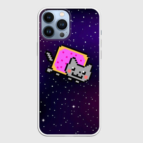 Чехол для iPhone 13 Pro Max с принтом Nyan Cat в Екатеринбурге,  |  | Тематика изображения на принте: cat | meme | nyan cat | space | youtube | животное | звезды | интернет | космос | кошка | мем | прикол | радуга | юмор | ютуб