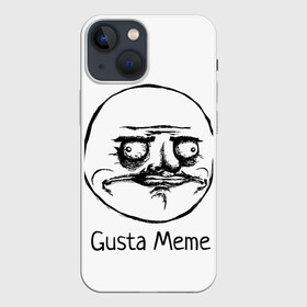 Чехол для iPhone 13 mini с принтом Gusta Meme в Екатеринбурге,  |  | gusta memes. meme. мемы | me | густа мем. смешные ли | ми | мне | нравится