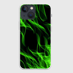 Чехол для iPhone 13 mini с принтом TOXIC FLAME в Екатеринбурге,  |  | bright | fire | flame | heat | light | wildfire | искры | огненный | огонь | пламя | пожар