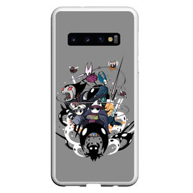 Чехол для Samsung Galaxy S10 с принтом Hollow Knight в Екатеринбурге, Силикон | Область печати: задняя сторона чехла, без боковых панелей | grimm | hallounest | heart of nightmare | hollow knight | hornet | knight | quirrell | silksong | гримм | квиррел | рыцарь | халлоунест | холлоу найт | хорнет