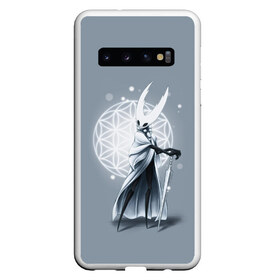 Чехол для Samsung Galaxy S10 с принтом Hollow Knight в Екатеринбурге, Силикон | Область печати: задняя сторона чехла, без боковых панелей | Тематика изображения на принте: grimm | hallounest | heart of nightmare | hollow knight | hornet | knight | quirrell | silksong | гримм | квиррел | рыцарь | халлоунест | холлоу найт | хорнет