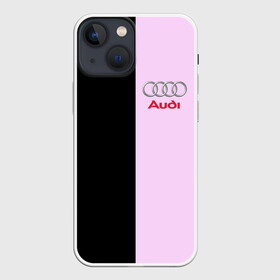 Чехол для iPhone 13 mini с принтом AUDI PINK | АУДИ в Екатеринбурге,  |  | audi | auto | perfomance | rs | sport | авто | автомобиль | автомобильные | ауди | бренд | марка | машины | перфоманс | рс | спорт