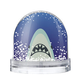 Снежный шар с принтом IKEA Shark в Екатеринбурге, Пластик | Изображение внутри шара печатается на глянцевой фотобумаге с двух сторон | ikea | ocean | shark | water