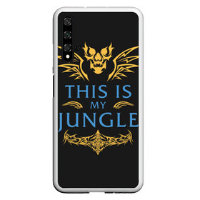 Чехол для Honor 20 с принтом This is my Jungle в Екатеринбурге, Силикон | Область печати: задняя сторона чехла, без боковых панелей | jinx | kda | league | lol | moba | pentakill | riot | rise | rus | skins | варвик | варус | воин | легенд | лига | лол | маг | стрелок | танк | чемпион