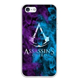 Чехол для iPhone 5/5S матовый с принтом Assassins Creed в Екатеринбурге, Силикон | Область печати: задняя сторона чехла, без боковых панелей | mmorpg | rogue | асасин | асассин | ассасин крид | ассассин