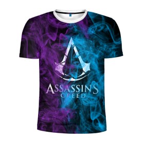 Мужская футболка 3D спортивная с принтом Assassins Creed в Екатеринбурге, 100% полиэстер с улучшенными характеристиками | приталенный силуэт, круглая горловина, широкие плечи, сужается к линии бедра | mmorpg | rogue | асасин | асассин | ассасин крид | ассассин
