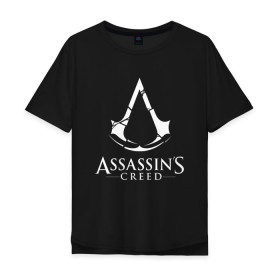 Мужская футболка хлопок Oversize с принтом Assassins Creed в Екатеринбурге, 100% хлопок | свободный крой, круглый ворот, “спинка” длиннее передней части | mmorpg | rogue | асасин | асассин | ассасин крид | ассассин