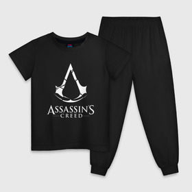 Детская пижама хлопок с принтом Assassins Creed в Екатеринбурге, 100% хлопок |  брюки и футболка прямого кроя, без карманов, на брюках мягкая резинка на поясе и по низу штанин
 | Тематика изображения на принте: mmorpg | rogue | асасин | асассин | ассасин крид | ассассин