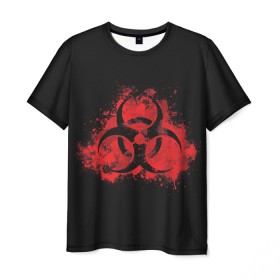 Мужская футболка 3D с принтом Plague Inc. в Екатеринбурге, 100% полиэфир | прямой крой, круглый вырез горловины, длина до линии бедер | Тематика изображения на принте: 2019 | biohazard | china | game | ncov | plague | virus | warning | вирус | игра | китай
