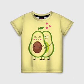 Детская футболка 3D с принтом Влюбленные Веганы Авокадо в Екатеринбурге, 100% гипоаллергенный полиэфир | прямой крой, круглый вырез горловины, длина до линии бедер, чуть спущенное плечо, ткань немного тянется | 14 февраля | avocado | based | plant | vegan | авокадо | валентина | веган | влюбленный | день | диета | для девочек | для фитнеса | женская | зож | кето | кето диета | купить | мужская | с авокадо | с принтом | фитнес