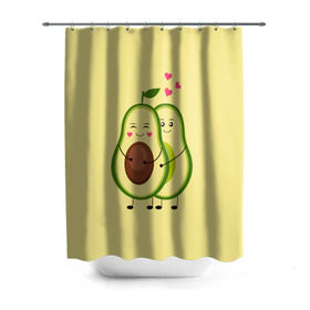 Штора 3D для ванной с принтом Влюбленные Веганы Авокадо в Екатеринбурге, 100% полиэстер | плотность материала — 100 г/м2. Стандартный размер — 146 см х 180 см. По верхнему краю — пластиковые люверсы для креплений. В комплекте 10 пластиковых колец | 14 февраля | avocado | based | plant | vegan | авокадо | валентина | веган | влюбленный | день | диета | для девочек | для фитнеса | женская | зож | кето | кето диета | купить | мужская | с авокадо | с принтом | фитнес