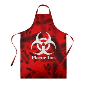 Фартук 3D с принтом PLAGUE INC. в Екатеринбурге, 100% полиэстер | общий размер — 65 х 85 см, ширина нагрудника — 26 см, горловина — 53 см, длина завязок — 54 см, общий обхват в поясе — 173 см. Принт на завязках и на горловине наносится с двух сторон, на основной части фартука — только с внешней стороны | molecule | plague inc | абстракция | бактерии | вирус | клетки | медицина | микробы | молекулы | наука | нейрон | нейроны | планета | текстура | текстуры | формула