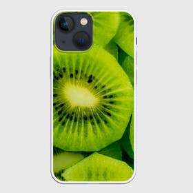 Чехол для iPhone 13 mini с принтом Зеленый киви в Екатеринбурге,  |  | детская | детскую | для девочек | для девочки | для мальчиков | желто зеленый | женская | зеленая | зеленую | зеленый | киви | купить | мужская | принт | размер | с принтом | с фруктами | спортивная