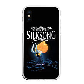 Чехол для iPhone XS Max матовый с принтом Hollow Knight в Екатеринбурге, Силикон | Область печати: задняя сторона чехла, без боковых панелей | Тематика изображения на принте: grimm | hallounest | heart of nightmare | hollow knight | hornet | knight | quirrell | silksong | гримм | квиррел | рыцарь | халлоунест | холлоу найт | хорнет