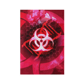 Обложка для паспорта матовая кожа с принтом Plague Inc LC (Oko) в Екатеринбурге, натуральная матовая кожа | размер 19,3 х 13,7 см; прозрачные пластиковые крепления | Тематика изображения на принте: авторская | вирус | знаки | игры | интересная | каракули | круг | лабиринт | линии | мозаика | необычная | око | символы | страшная | туннель | черная | эпидемия