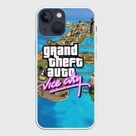 Чехол для iPhone 13 mini с принтом GRAND THEFT AUTO:VICE CITY в Екатеринбурге,  |  | grand theft auto 2 | grand theft auto 3 | grand theft auto v | grand theft auto: san andreas | grand theft auto: vice city | gta 5 | gta online | gta v | город | игры