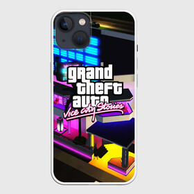 Чехол для iPhone 13 с принтом GTA:VICE CITY в Екатеринбурге,  |  | gr | grand theft auto 2 | grand theft auto 3 | grand theft auto v | grand theft auto: san andreas | grand theft auto: vice city | gta 5 | gta online | gta v | город | игры