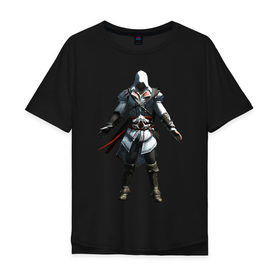 Мужская футболка хлопок Oversize с принтом Assassins Creed Syndicate в Екатеринбурге, 100% хлопок | свободный крой, круглый ворот, “спинка” длиннее передней части | mmorpg | rogue | syndicate | асасин | асассин | ассасин крид | ассассин | синдикат