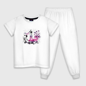 Детская пижама хлопок с принтом Three Days Grace в Екатеринбурге, 100% хлопок |  брюки и футболка прямого кроя, без карманов, на брюках мягкая резинка на поясе и по низу штанин
 | three days grace